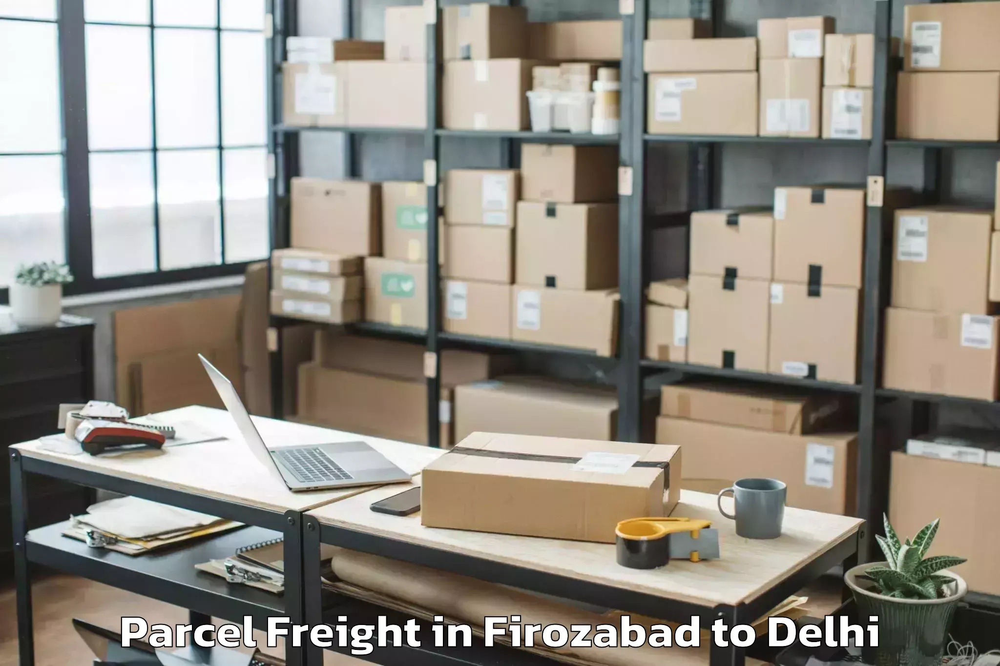 Book Firozabad to Delhi Technological University Parcel Freight Online